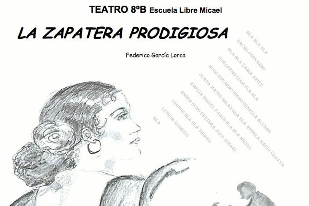 Teatro: La Zapatera Prodigiosa, 27 y 28 de Enero