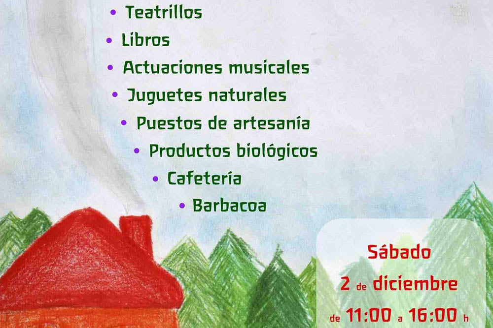 Ven al próximo mercadillo de Navidad el sábado 2 de diciembre de 11 a 16h