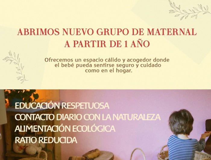 Nuevo grupo maternal para el curso 2022-23